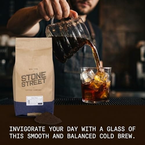 Stone Street Colombian Dark Roast Cold Brew Ground Coffee 5lb - Fresh Arabica Blend