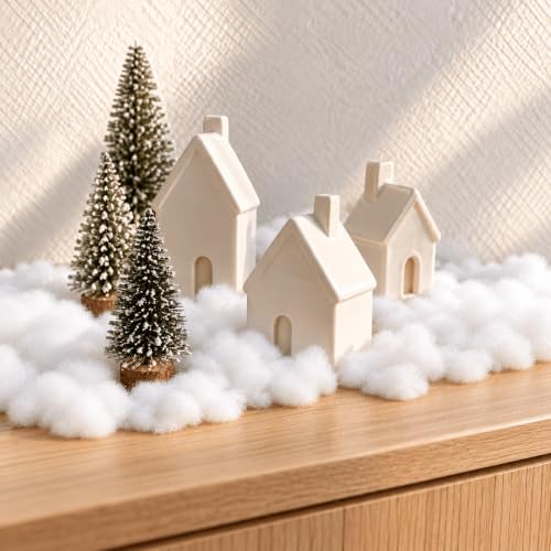 Kiwayo 170g Christmas Fake Snow Fluff - 6oz Miniature Snow for Crafts & Winter Decor