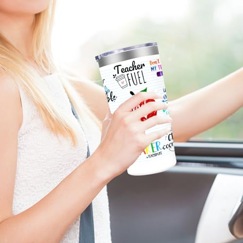 20oz Stainless Steel Teacher Appreciation Tumbler Cup with Leakproof Lid