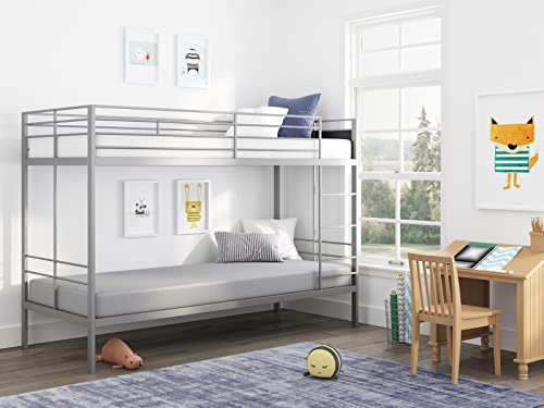 Twin 5-Inch Rainbow Memory Foam Mattress for Kids Room - White