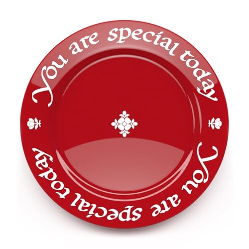 You Are Special Today Plate - Red Celebration Dish with Gift Box - Ceramic Heirloom Gift for Birthdays & Milestones