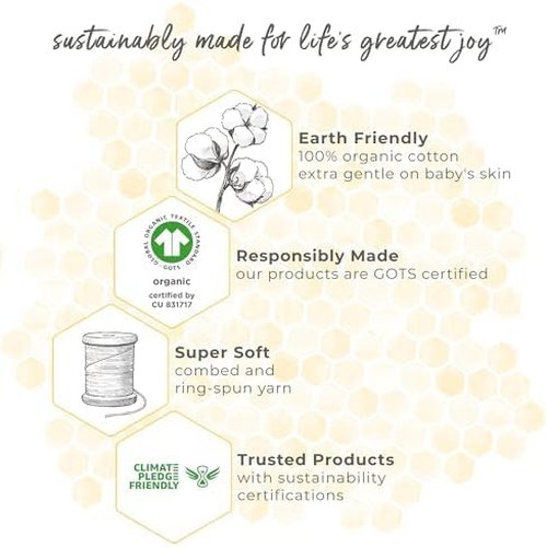 Burt's Bees Baby Organic Cotton Beekeeper Wearable Blanket - Unisex Newborn Essentials