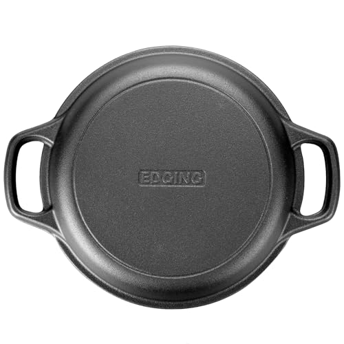 Pre-Seasoned Cast Iron Dutch Oven with Lid and Baking Set - 5QT