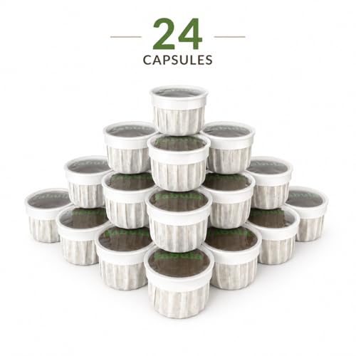 Fabula USDA Organic Medium Roast Coffee Pods for Keurig 2.0, 24 Count, Low Acid, Single Origin, Compostable & Non-GMO
