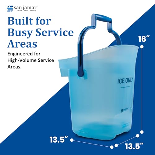 6-Gallon Ice Bucket with Dual-Grip Handles - Light Duty Blue