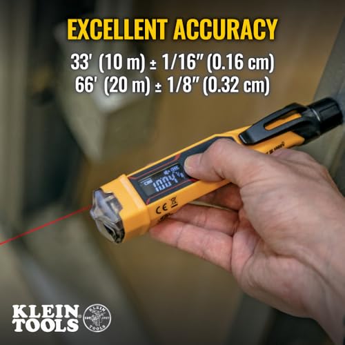 Non-Contact Voltage Tester with Laser Distance Meter - 12-1000V AC