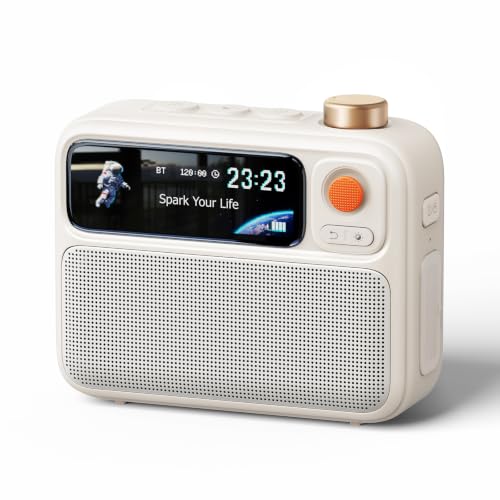 Divoom Flowtoo White Noise Machine with Bluetooth Speaker & Alarm Clock - Calming Visual Display, Bedside Sleep Aid