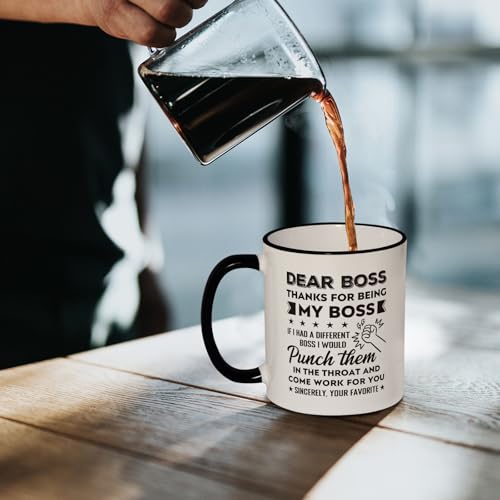 Funny Boss Mug 11oz - Appreciation Gift for Boss, Manager, Leader