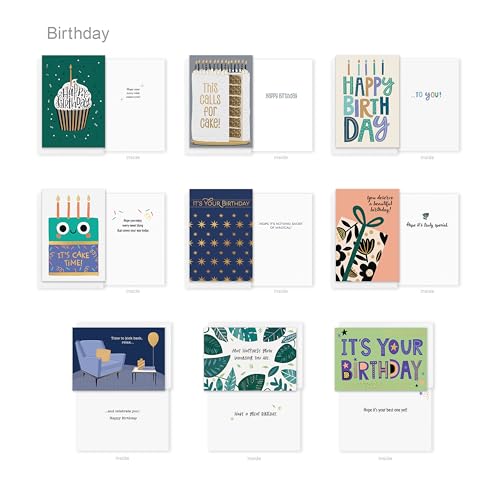 All-Occasion Greeting Card Pack - Assorted Celebration Designs, 65 Count - Celebration Variations