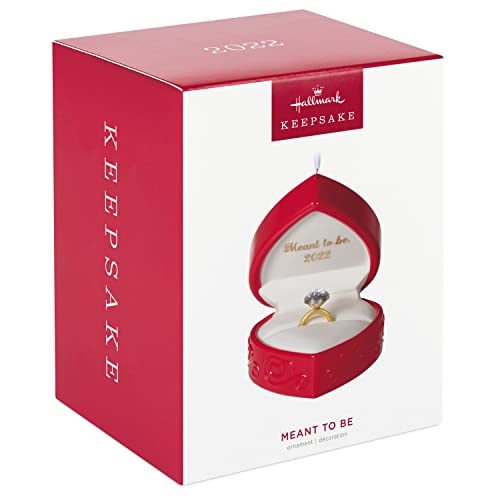 Meant to Be Engagement Hallmark Keepsake Ornament 2022 – Porcelain Ring Box