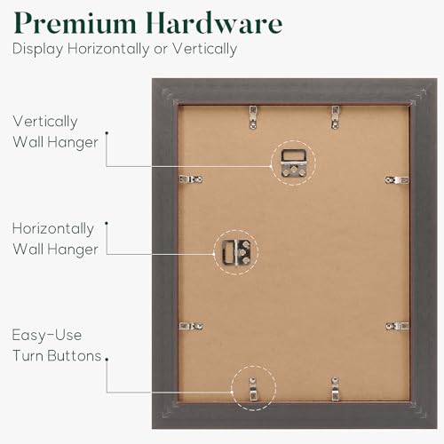 Navy 12x18 Wide Border Gold Frame - Antique Finish, Premium Wall Decor