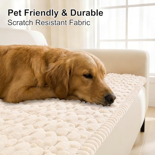 Smiry Non Slip Couch Covers for Dogs, Scratch Resistant Pet Sofa