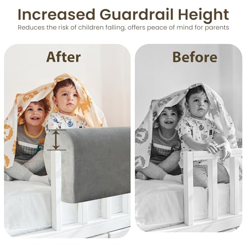 Toddlers' Bed Rail Bumpers Protector, Children's Guardrail Padding,