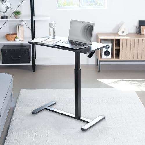 VIVO Black Over Couch Laptop Table 32 x 16 inch with Height Adjustment