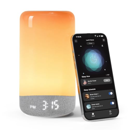 ecozy 3-in-1 Sunrise Alarm Clock with White Noise Machine & App Control