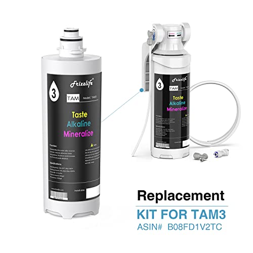 Replacement Filter Cartridge for Reverse Osmosis & Alkaline Water Systems - Frizzlife TAM3