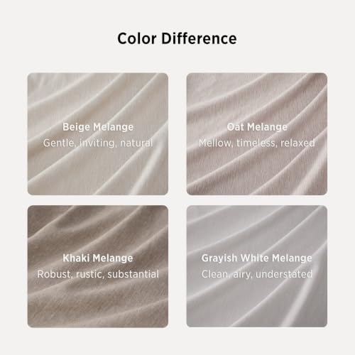 Beige Oversized King Comforter Set - Cationic Dyed Microfiber Bedding with 2 Shams