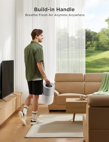 GoveeLife Air Purifier with PM2.5 Sensor for Bedroom - Covers 1162ft², Quiet Sleep Mode