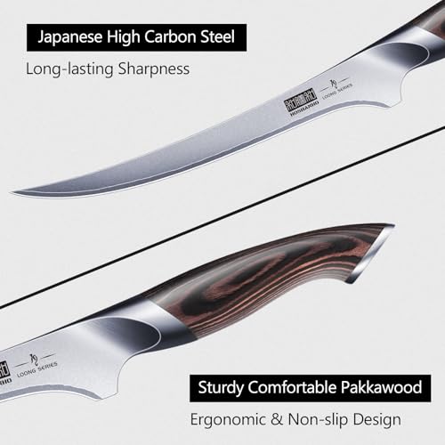 HOSHANHO 9-Inch Japanese Fish Fillet Knife - Sharp Boning & Fillet Knife