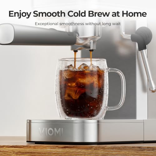 VIOMI T1A Espresso Machine with Milk Frother Button - Cold Brew & Hot Coffee