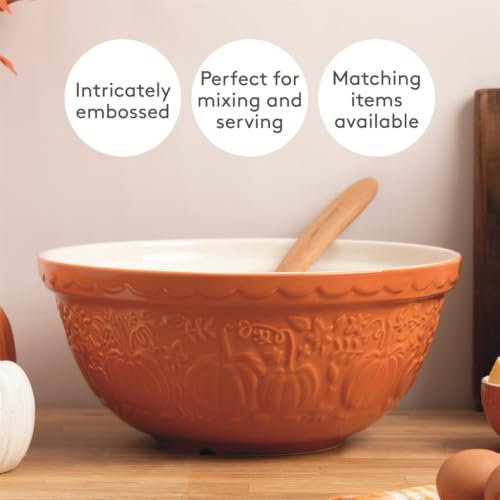 Mason Cash In the Pumpkin Patch S12 Mixing Bowl Stoneware, 4.25 Qt,