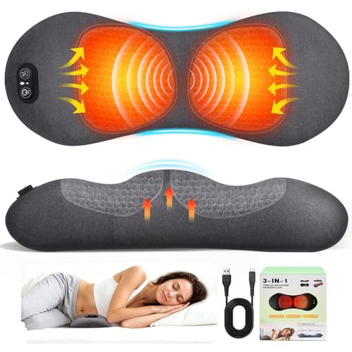 WaveHaven 3-in-1 Electric Lumbar Support Pillow with Heat & Massager (Plug-in)