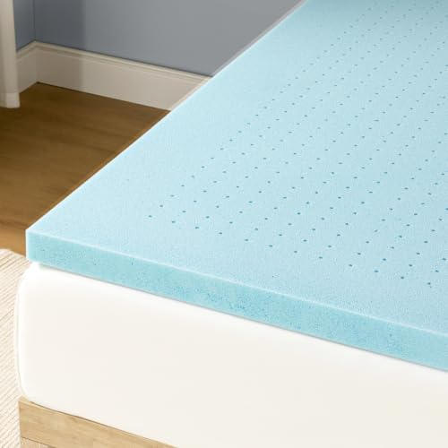 Full 2-Inch Ventilated Gel Memory Foam Mattress Topper - Cooling & Support