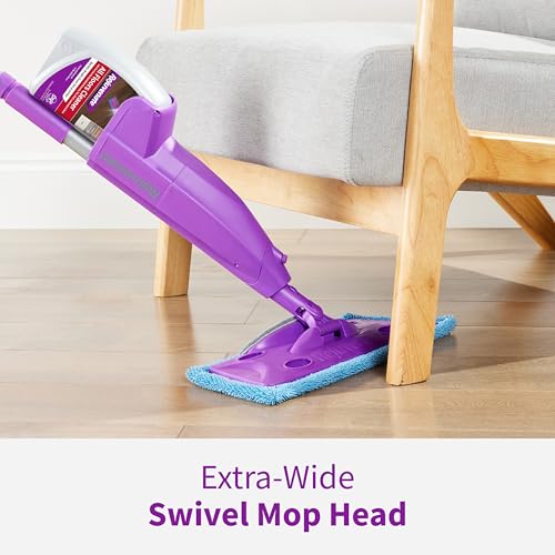 Multi-Surface Spray Mop Kit with Reusable Microfiber Pads & Cleaner