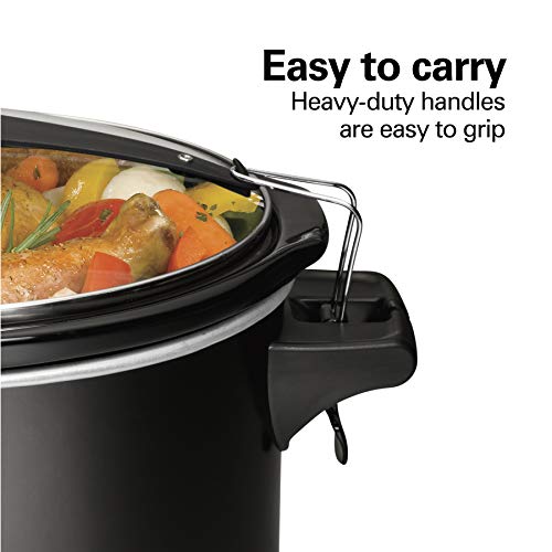 Hamilton Beach 6 Quart Stay or Go Portable Slow Cooker with Locking Lid - Black