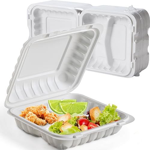7.8-Inch 30oz Food Storage Containers Set Bulk Pack with Shrink Wrap