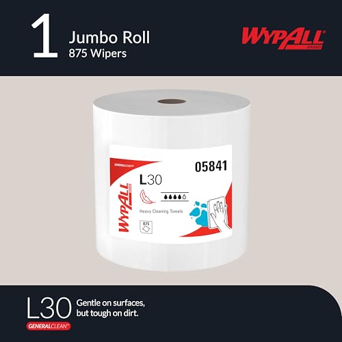 Heavy Duty Cleaning Towels Jumbo Roll - 875 Sheets, 12.2 x 12.4 Inches