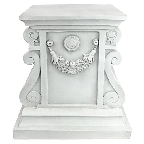 Large Garden Plinth Base for Statues & Planters - Classic Resin Pedestal