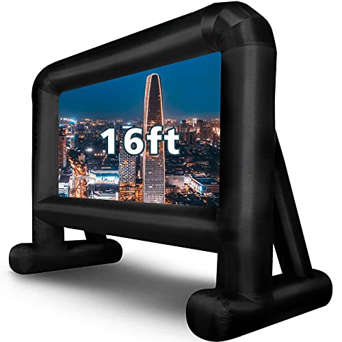 Inflatable Movie Screen 16FT Outdoor Projection Screen with Rear Support