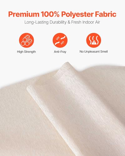 VEVOR Panel Track Blinds, Extendable from 45.8 in to 86 W, Trimmable