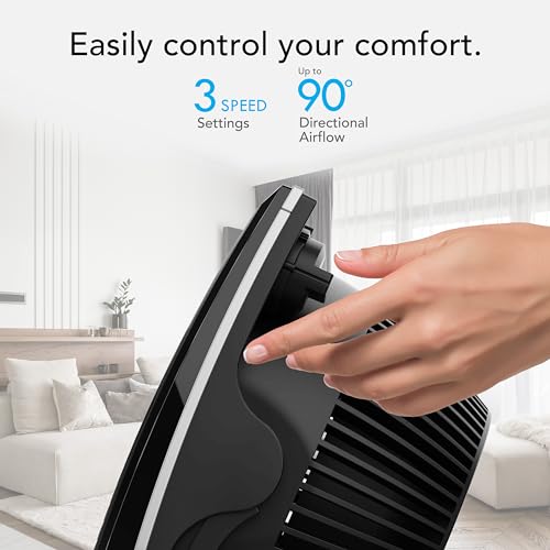 Whole Room Air Circulator Fan - 673T Large Black Vornado 3-Speed Pivoting Head