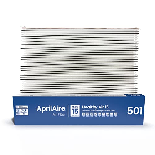 AprilAire 501 Replacement Air Filter Pack of 2 for Whole-House Purifier - MERV 15, 16x25x6