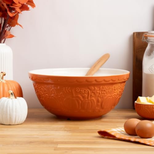 Mason Cash In the Pumpkin Patch S12 Mixing Bowl Stoneware, 4.25 Qt,