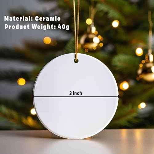 Couple Ceramic Ornament - Christmas Decoration for Home - 2024 Hanging Ornament - Gifts for Couple - You and Me We Got It