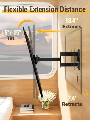 Mounting Dream Lockable RV TV Wall Mount for 17-43 Inch TVs up to 44lbs