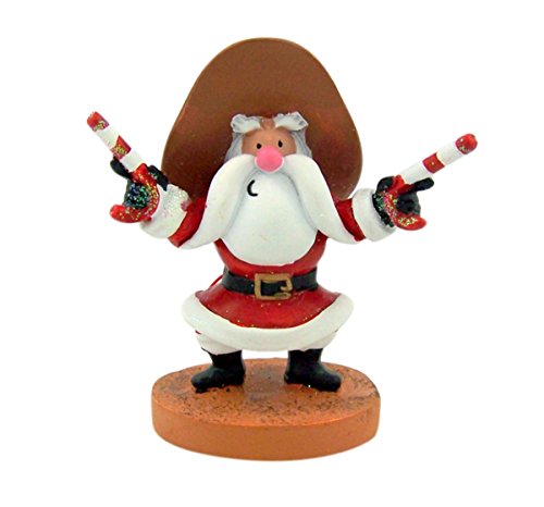 Cape Shore Gunslinging Santa 3.5-Inch Hanging Ornament