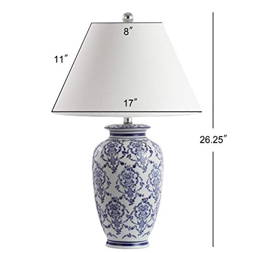 Jonathan Y Juliana Blue & White Chinoiserie Ceramic Urn Table Lamp
