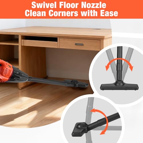 Cordless Handheld Vacuum Cleaner 20V Rechargeable with Attachments