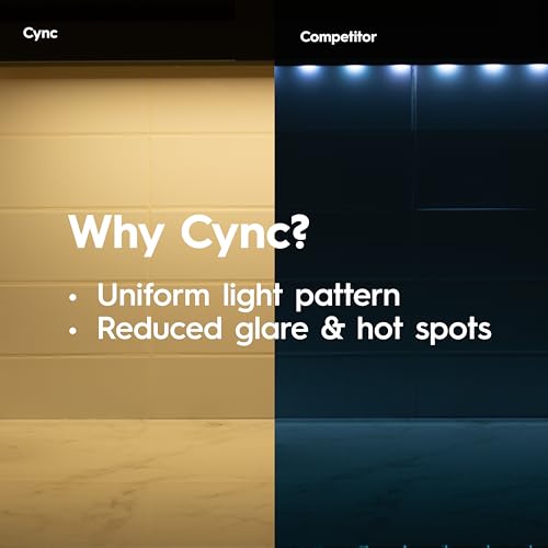 Cync GE Reveal HD+ Smart LED Under Cabinet Light Bar 24in - Voice & App Compatible