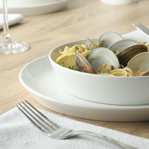 White 30-Piece Dinnerware Set for 6 - Plates & Bowls Collection