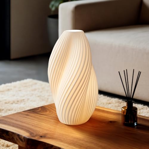 Calypso Ceramic Table Lamp - Handcrafted Modern Bedside & Living Room Lighting