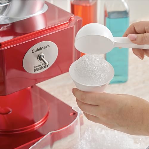 Snow Cone Machine with 90W Motor, Reusable Cones, Compact Countertop Design