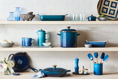 Le Creuset Marseille Stoneware & Silicone Utensil Crock Set 5pc Kitchen Organizer