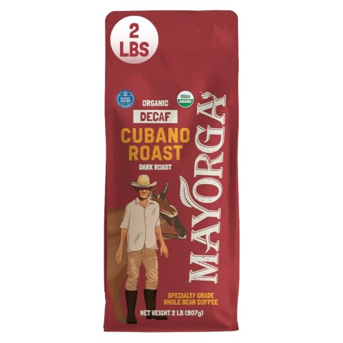 Mayorga Decaf Coffee 2lb Bag Dark Roast Organic Swiss Water