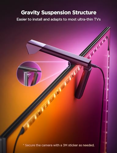 Govee TV Backlight 3 Lite LED Strip Lights 11.8ft for 55-65 Inch TVs - Ambient Room Lighting