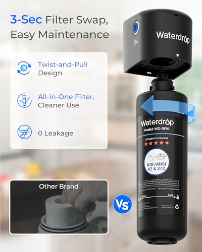 Waterdrop RF10 Water Filter Replacement for 10UA/10UB - Black-2